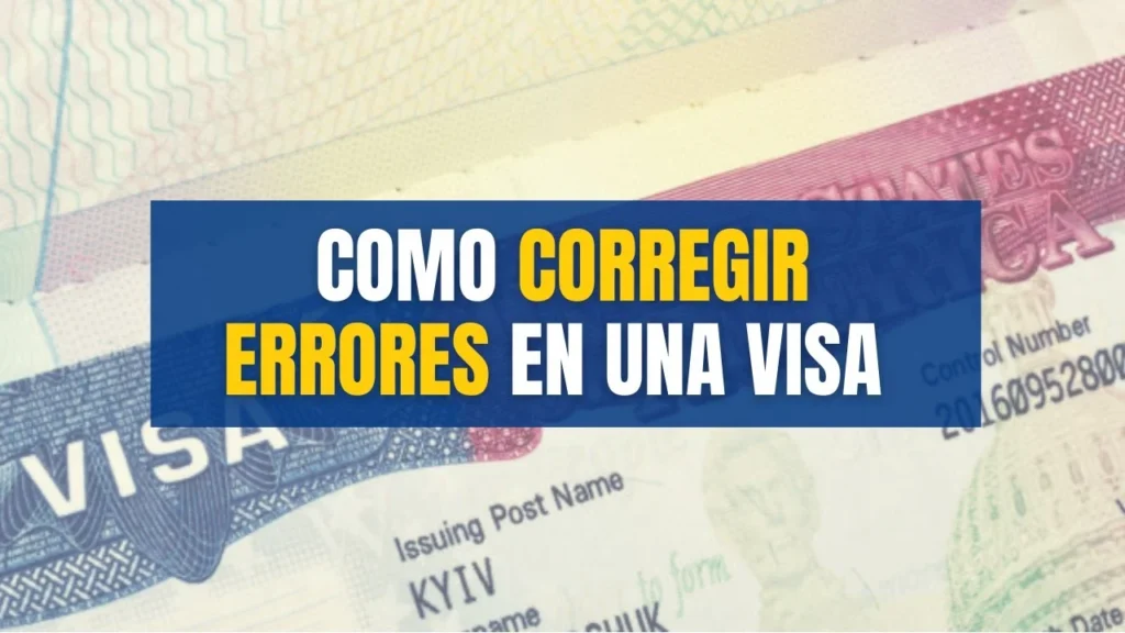 Corregir errores VISA EB3